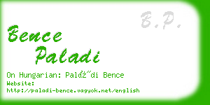 bence paladi business card